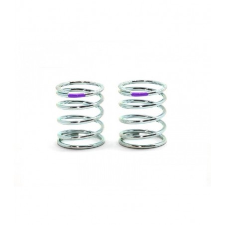 Muelle amort. progresivo corto SMJ Silver TS2.5-3.0 Purpura x2 uds.