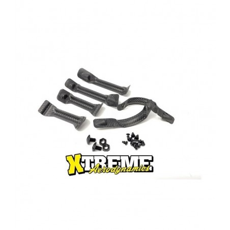 Set de refuerzos de carroceria N.G Carbono x6 uds.