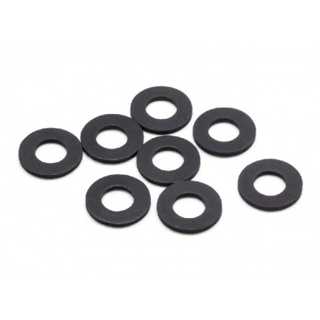 Rubber Body mount spacer M 6x12x1.0mm x8 pcs