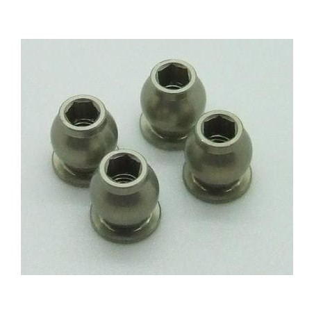 Flange ball 5.8mm aluminium x4 pcs