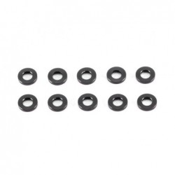 Aluminium Washer 3x6x1.0 mm Black x10 pcs