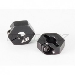 Hexagonos rueda 4.5mm Aluminio Negro x2 uds.