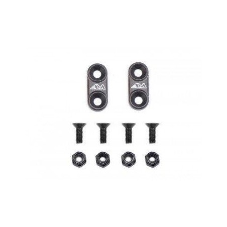 AM-030105 1/10th On Road Aluminum Wing Mounts Grey