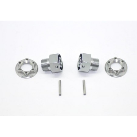 Hexagono rueda aligerado tuerca y pin x2 uds.