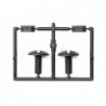 Tornillos plasticos ajuste carroceria soporte trasero x2 uds.