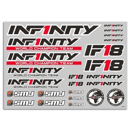 Hoja pegatinas Infinity IF18 (Negro)