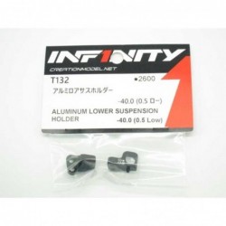 T132 - Alu Lower suspension holder -40.0 (0.5 Low)