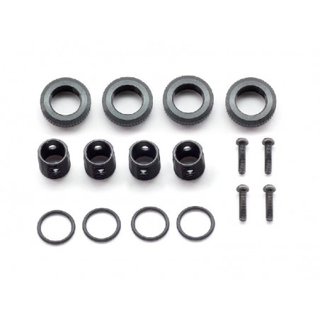 Aluminum body height adjuster Black x4 pcs