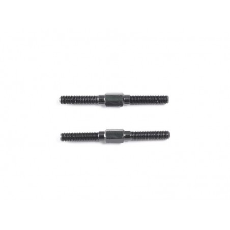 Aluminum Turnbuckle M3x33mm Black x2 pcs