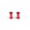 Postes 12.8mm Aluminio rojo x2 uds.