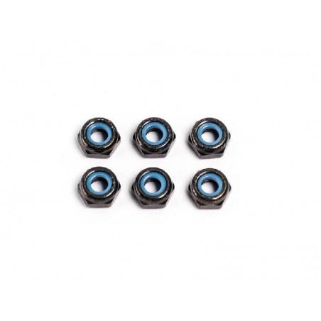 Tuercas autoblocantes finas M3 x6 uds.