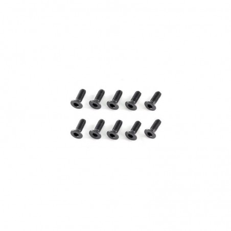 Flat Head Hex Socket Screw M2x6mm x10 pcs