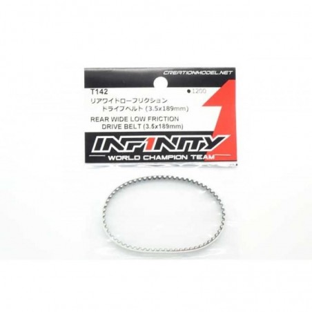 T142 - Rear wide Low Friction drive belt 3.5x189mm