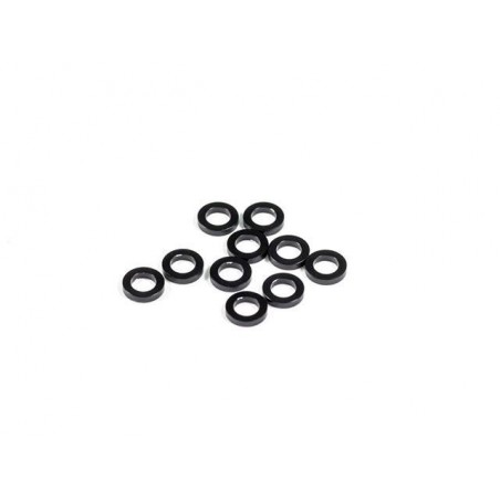 Arandelas ajuste altura 1.0mm Color Negro x10 uds.