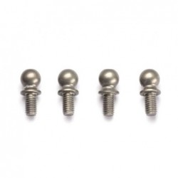 Aluminum Ballend 4.9mm Short x4 pcs