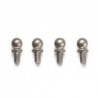 Aluminum Ballend 4.9mm Short x4 pcs