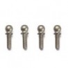 Aluminum Ballend 4.9mm Long x4 pcs