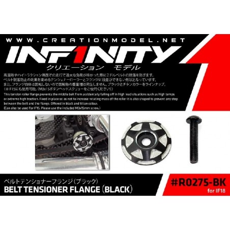 R0275-BK - Belt tensioner Flaged Black