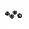 Serrated nylon wheel nut with flanged M4 Infinity IF14-2 x4 pcs
