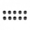 Arandelas 3x6x3mm Aluminio Negro x10 uds.