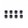 Aluminum washer 3x6x4mm Black x8 pcs