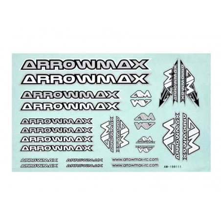 Arrowmax Decal sheet 14x21cm Silver
