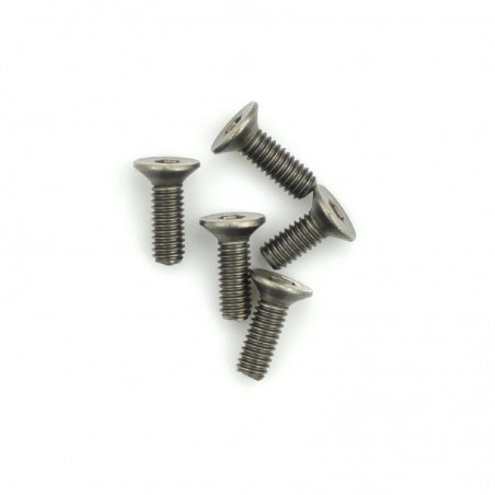 Titanium screw allen countersunk M4X12 mm x5 pcs