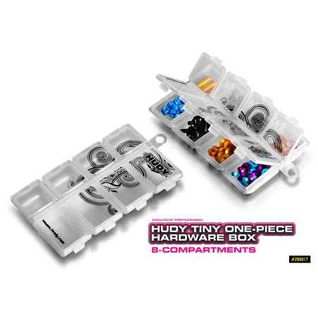 Hudy tiny one-piece hardware box 8 compartments