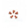 Tornillo cabeza avellanada M3x6mm Aluminio Naranja x5 uds.