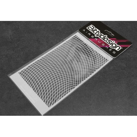Plantilla pintado aerografo Wave Mesh Bitty Design