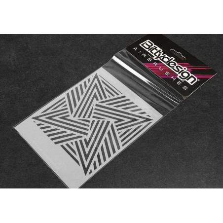 Airbrushing Vinyl stencil Ipnotic V1 Bitty Design