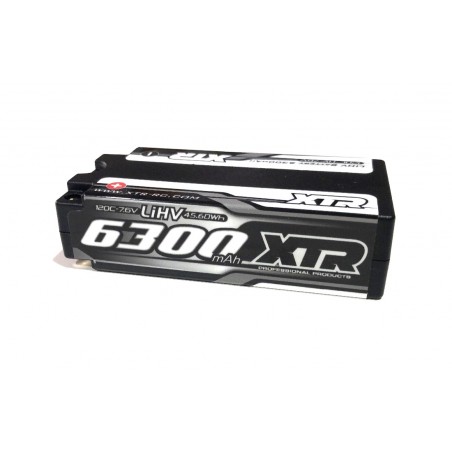 LiPo HV Shorty Battery 6300mAh 7.6v 5mm 2S 120C XTR Racing