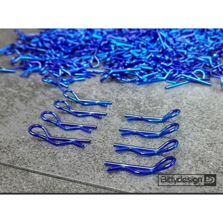 1/10 body clips kit 4x Left and 4x Right Blue x8 pcs