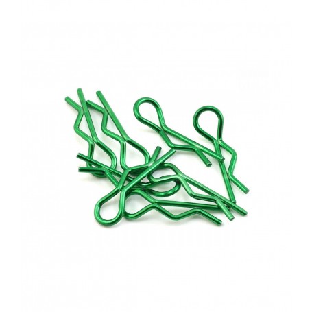 1/10 body clips kit 4x Left and 4x Right Green x8 pcs