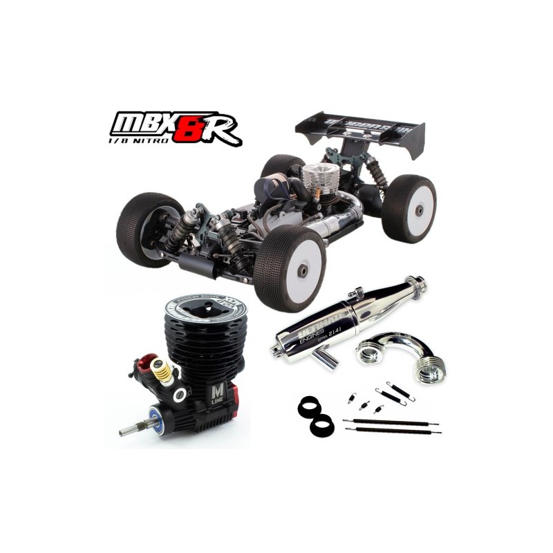 Kit Poussette Mugen Seiki MBX8R 1/8 - Buggy Tout-terrain Nitro Compétition - Neuf