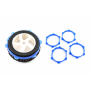 Rubber tires bands Blue 1/10 Fastrax x4 pcs