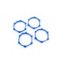 Rubber tires bands Blue 1/10 Fastrax x4 pcs