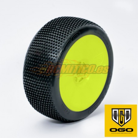 Ruedas OGO Racing Blizzard Soft Amarilla (Sin Pegar)