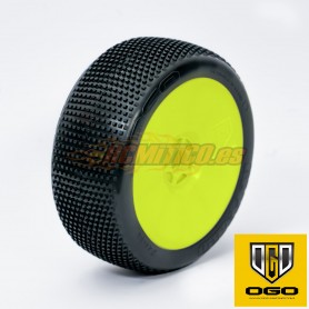 Ruedas OGO Racing Blizzard Medium Soft Amarilla (Sin Pegar)