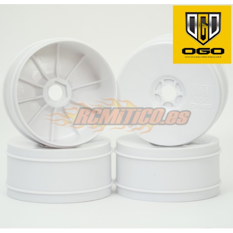 1/8 Buggy OGO Racing Air Wheels White x4 pcs