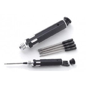 Destornillador con puntas 1,5 - 2,0 - 2,5 - 3.0 mm Fastrax