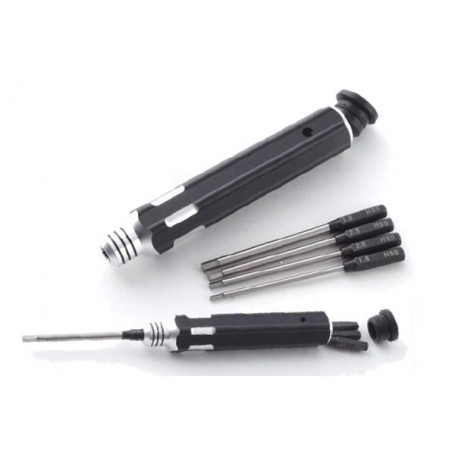 Destornillador con puntas 1,5 - 2,0 - 2,5 - 3.0 mm Fastrax