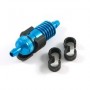 Fastrax Blue Fuel Filter with Mount and Fuel Tube Clips