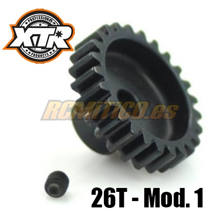 Piñon modulo 1 1/8 26T Acero XTR Racing