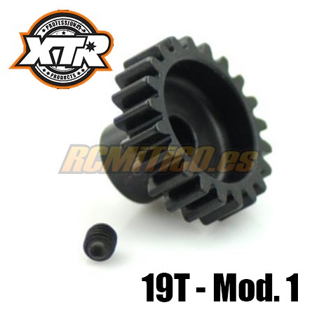 Piñon modulo 1 1/8 19T Acero XTR Racing
