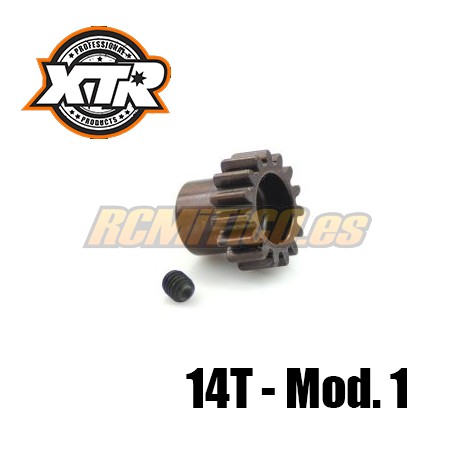Piñon modulo 1 1/8 14T Acero XTR Racing