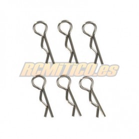 Clip carroceria 1/8 cromado XTR Racing x6 uds.