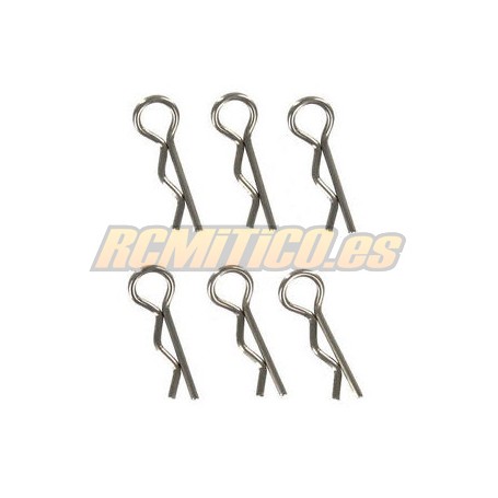Body clip 1/8 Chromed XTR Racing x6 pcs