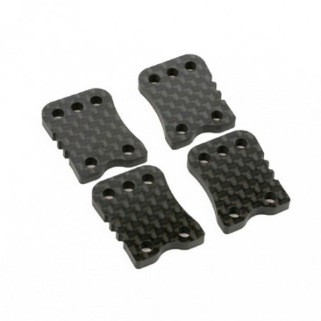 Placas carbono +3 manguetas trasera Mugen MBX8R