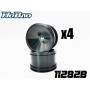 11282B Mini ST dish wheel set Black x4 pcs